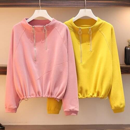 New Women Short Hoodies Spring And Autumn Casual Hoodies