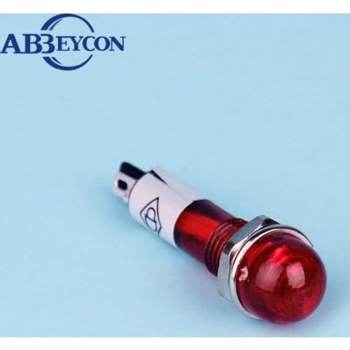 Mounting diameter 10mm orange pilot light 24v pilot lamp Pilot Dash Light Indicator Metal Lamp Waterproof Car Van Boat