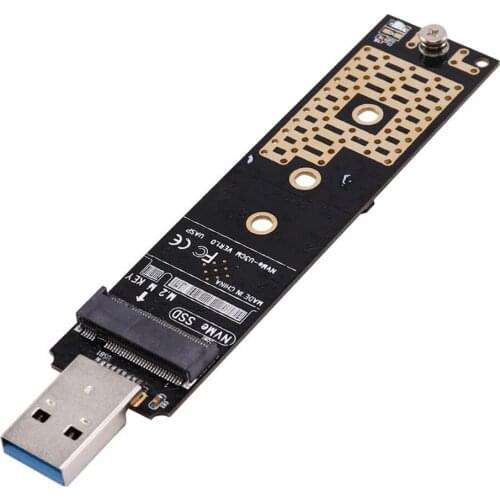 NVMe to USB Adapter RTL9210 Chip M.2 M2 SSD to to USB 3.1 Type A Card NGFF PCIe Based M Key Hard Drive Converter Reader