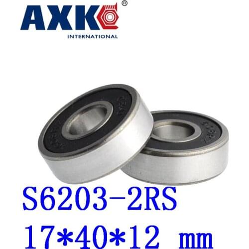 10pcs Free Shipping Sus440c Environmental Corrosion Resistant Bearings (rubber Seal Cover) S6203-2rs 17*40*12 Mm