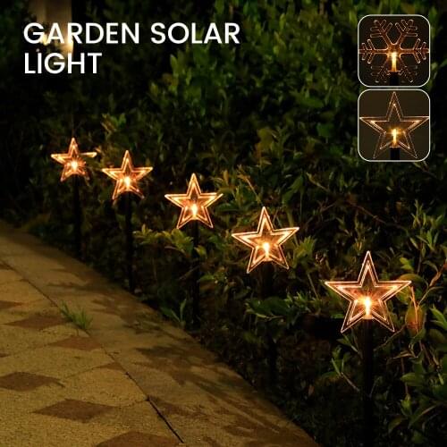 Solar Garden Lights Outdoor Decorative Solar Stake Lights Waterproof Solar Powered Pathway Lights LED Landscape Path Lights