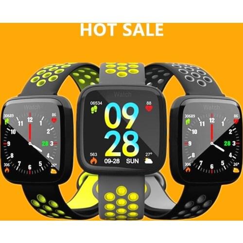 Bluetooth Blood Pressure Heart Rate Monitor Weather Forecast Swim Tracker Sports Fitness F15 Smartwatch IP67 clock smart watch