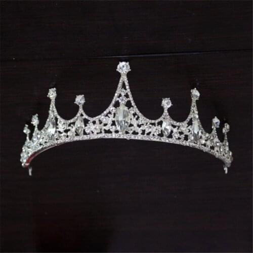 6 Style High Quality Crystal Tiaras And Crowns Women Girls Bridal Wedding Hair Accessories Queen Tiara Crown Hair Jewelry