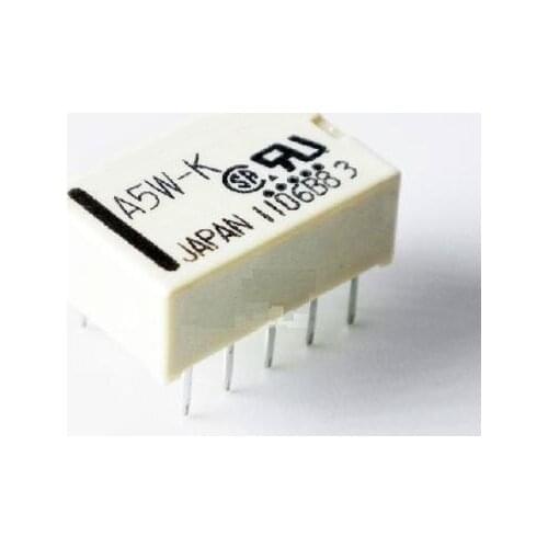 10PCS Relais A5W-K DIP-10 Relay 2x UM 5V Audio Signal
