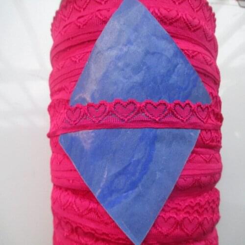 10 yards / lot beautiful rose heart-shaped stretch lace width 18 mm DIY clothing accessories Ribbon lace embroidery