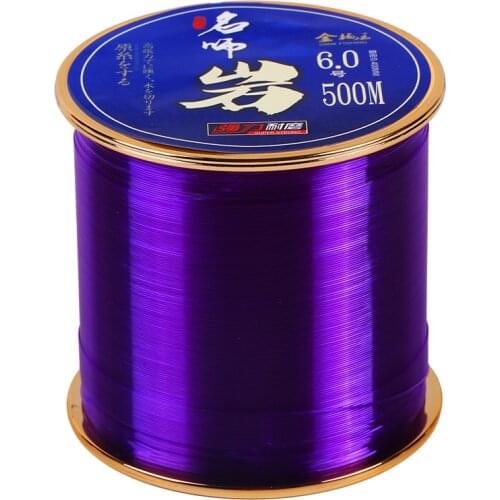 500M Nylon Fishing Line Durable Fluorocarbon Sea Fishing Line Thread Bulk Spool All Size Fluorocarbon Fishing Line De Pesca