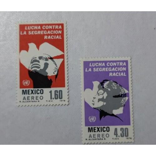 B17 2PCS Mexico 1978， Post Stamps Postage Collection
