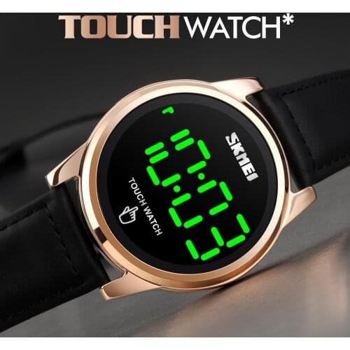 SKMEI Fashion Watch LED Mens Digital Touch Watch Creative Display Men Wristwatches Date Time Male Watches Clock Reloj Hombre