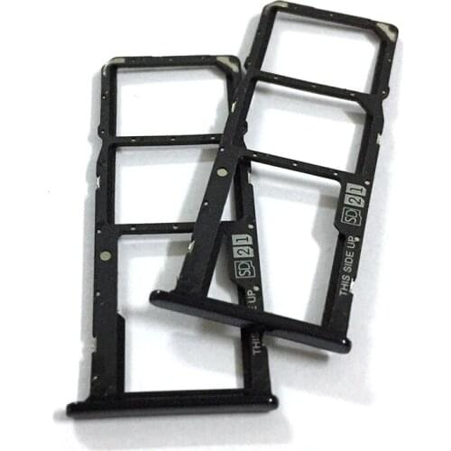 10PCS Sim Tray Holder For Motorola Moto E6 Play SIM Card Tray Slot Holder Adapter Socket Repair Parts