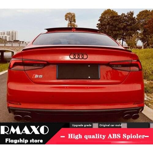 For Audi A5 Spoiler 2018-2021 Audi A5 4 door Spoiler SYC-KHG ABS plastic Material Car Rear Wing Color Rear Spoiler