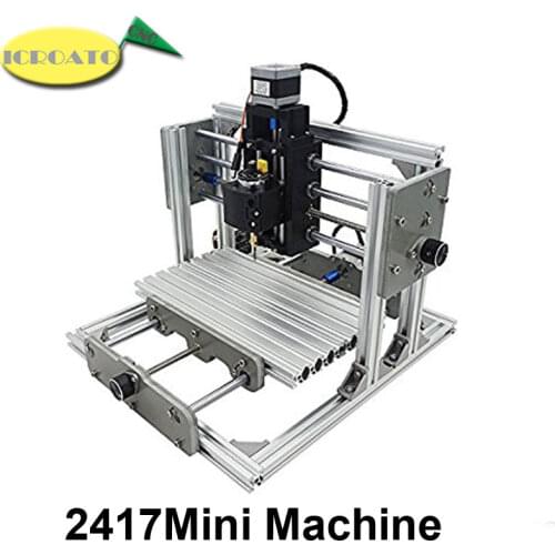 ICROAT0 Mini Machine CNC 2417 DIY CNC Engraving Machine 3Axis Mini PCB PVC Milling Machine Metal Wood Carving Machine CNC Router