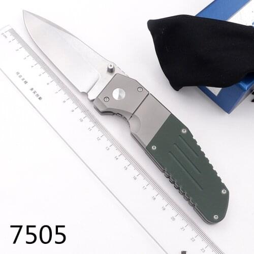 JUFULE Made 7505 Titanium G10 handle D2 Mark M390 Blade folding Pocket Survival EDC Tool hunt Utility outdoor camping knife