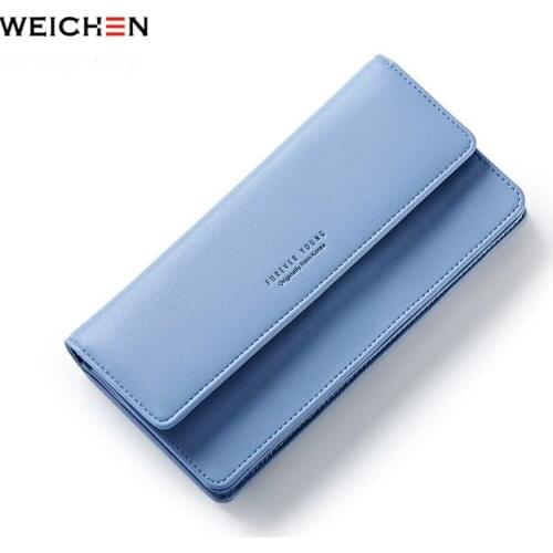 Weichen Wallet Women Pu Leather Ladies Purse Female Clutch Wallet Forever Young Girl Purse Coin Pocket Card Holders
