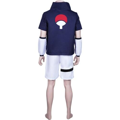 Anime Suit Sasuke Uchiha Cosplay Costume Top Pants Outfits Halloween Carnival Suit Women Men Boy Sportswear Outfits