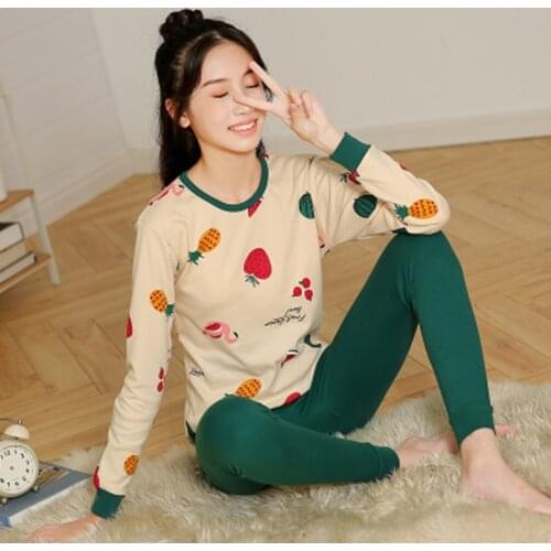 New Winter Cotton Pajamas Sets Girls Sleepwear Children Homewear for Boys Pyjamas Kids Nightwear 9-19Y Teenage Pijamas Clothes