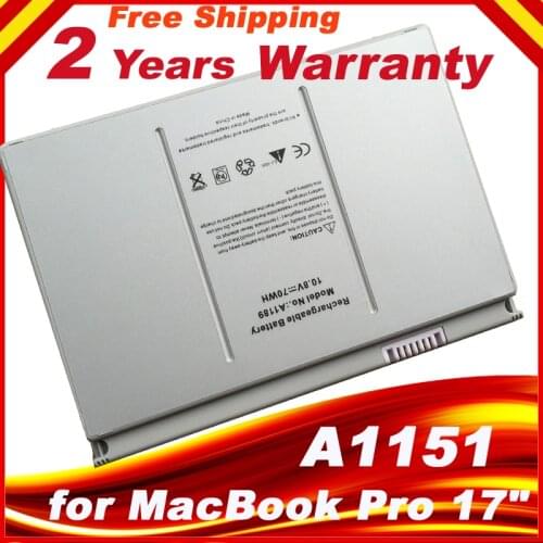 New Battery For Apple MacBook Pro 17" A1189 A1212 A1261 A1151 MA092 MA458