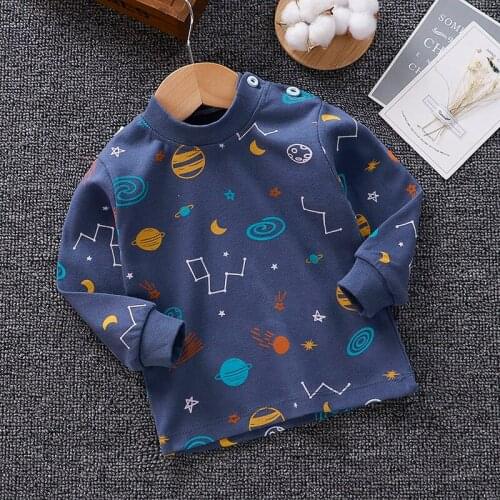 2021 Autumn Childrens Clothing Boys Long Sleeve T-shirt Kids Sweatshirt Baby Girls Cotton Clothes Toddler Tops Cartoon Tees