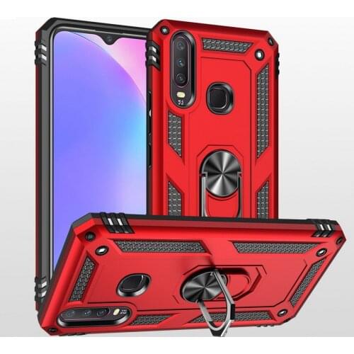 Luxury Armor Shockproof Case For VIVO V15 Pro V15 Y17 Silicone Hybrid Case For VIVO Y17 Metal Ring Cover