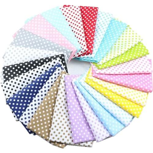 50*160cm Printed Dot Twill Cotton Fabric,Patchwork Cloth,DIY Sewing Quilting Fat Quarters Material For Baby&Child