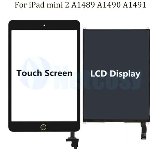 Netcosy For ipad mini 2 Touch Screen Digitizer panel & LCD Display Screen Repair Parts For ipad mini 2 A1489 A1490 A1491