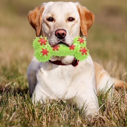 Puppy Bone Toy Pet Dog Sound Toys Teeth Chewing Bone Pet Training Toy Supplies for Household Animal Dogs Decoration