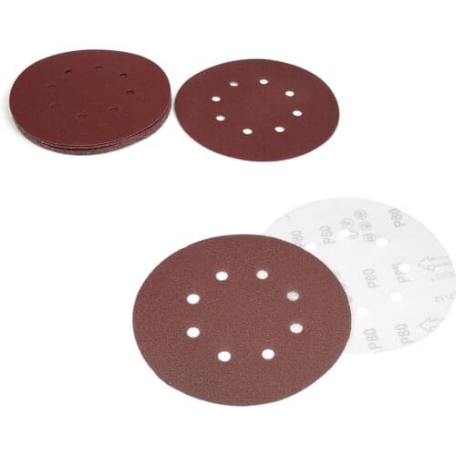Uxcell 7 Inch Sanding Discs 8 Hole Hook and Loop Sanding Disc 40-2000 Grit Random Orbital Sander Abrasive Tools to Marine