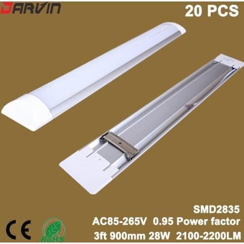 Tube Led Lamp 3ft 0.9M 28W Cleaning Linear Lamp Lights Led Tube Purifying lamp AC 85-265V Led Bar With Free shipping