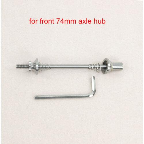 Titanium front Skewers Ti Quick Release for brompton BMX Bike Hex M4 74mm Bicycle Slow Release QR Skewer
