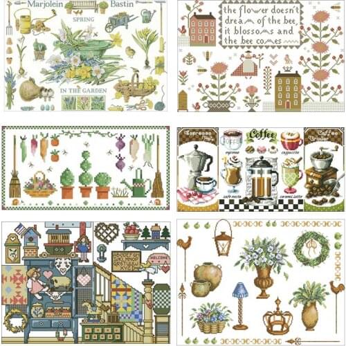 Home decoration patterns counted 11CT 14CT 18CT Cross Stitch Sets DIY Chinese Cross-stitch Kits Embroidery Needlework