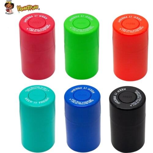 HONEYPUFF Vacuum Sealed Jar Acrylic Vacuum Jar Lid For Jar Food Plastic Grains Herb Spice Container Storage Canister Bottle Tank