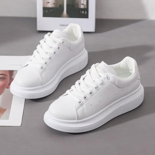 High quality women shoes 2021 new classic white shoes women platform sneakers student running sneakers zapato de mujer