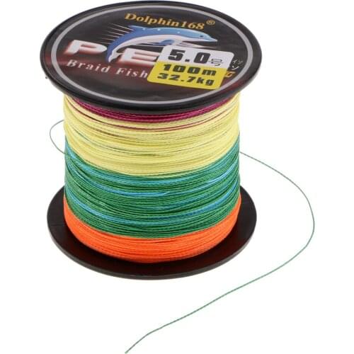 100m/109Yards 4 Strands 72b-132lb Multifilament Pe and Braided Fishing Line