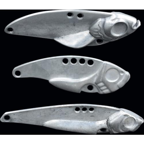 30PCS 7G 11G 15G 20G Vib Unpainted Lures DIY Fishing Metal Lure