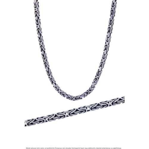 925 sterling Silver King Chain Necklace