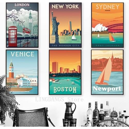 5D DIY Full Drill Diamond Painting Paris London New York Tokyo Vintage Diamond Mosaic City Embroidery Cross Stitch Set Art Decor