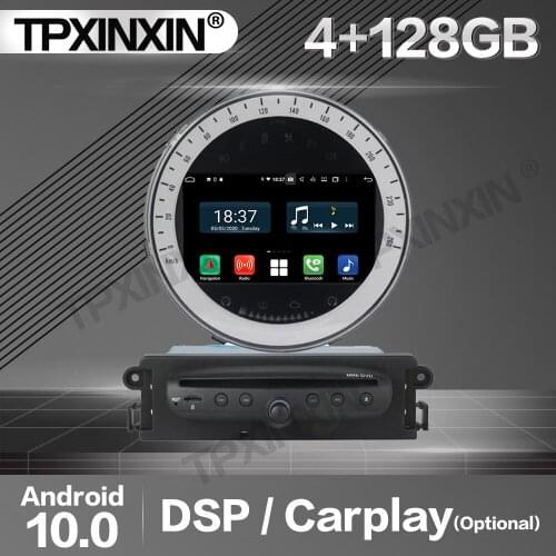 128G Carplay Car Radio 2 Din Stereo Receiver Android 10 For BMW MINI 2006- 2011 2012 2013 GPS Player Audio Recorder Head Unit