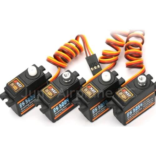 4 pcs ES3003 ES3004 ES3053 ES3054 Metal Gear Digital Servo High Speed Analog Servo for RC Helicopter Aircraft Parts