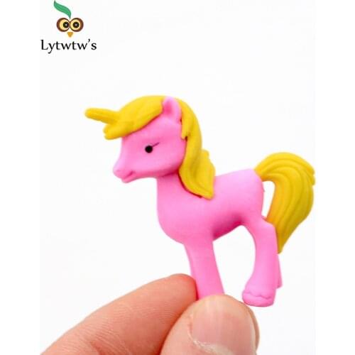 Cute Kawaii Rubber Eraser unicorn Pencil Student Stationery School Office Supplies Children Kids Gift Creative novelty lovely