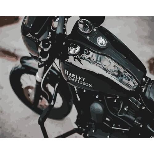 Painting By Numbers DIY Dropshipping 40x50 50x65cm Vintage red classic car Still life Canvas Wedding Decoration Art picture Gift