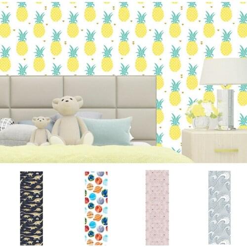 Lovely Printing Living Room Bedroom Self-Adhesive Wall Stickers Furniture Renovation And Decoration Waterproof Stickers