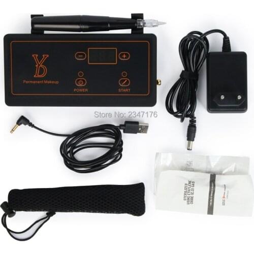 1 set Permanent Makeup machine kit Eyebrow Tattoo Machine,Micropigmentation Digital Tattoo Mahcine Device with micro needles