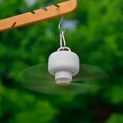 Mini USB Ceiling Fan 9000mAh Rechargeable Battery Household Summer Cooling Fan Wireless Rotary Vane Air Cooling Ventilator