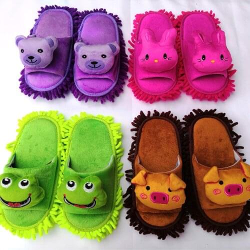 Mens and womens mops and slippers in autumn and winter