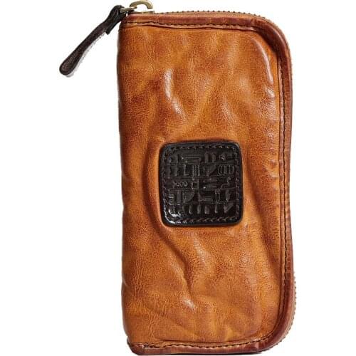 2021 Hot Genuine Leather Men Wallets Fashion Men Purse Famous Brand Wallet Men