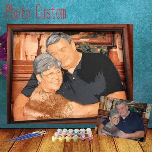 Personality Photo Customized DIY Painting By Numbers Picture Drawing Coloring by Numbers Acrylic child adult no frame