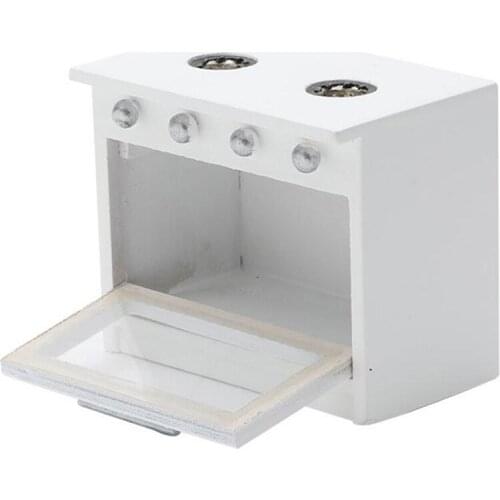 New Hot！1Pc 1:12 Dollhouse Miniature Cooking Bench Stove Top Kitchen Room Furniture Kitchen Toys