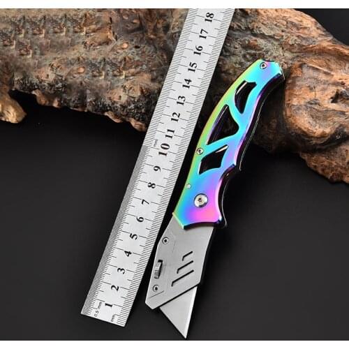 Stainless Steel Utility Knife Paper Cutter Wallpaper Knife Open Box Knife Household Portable Tool Stock