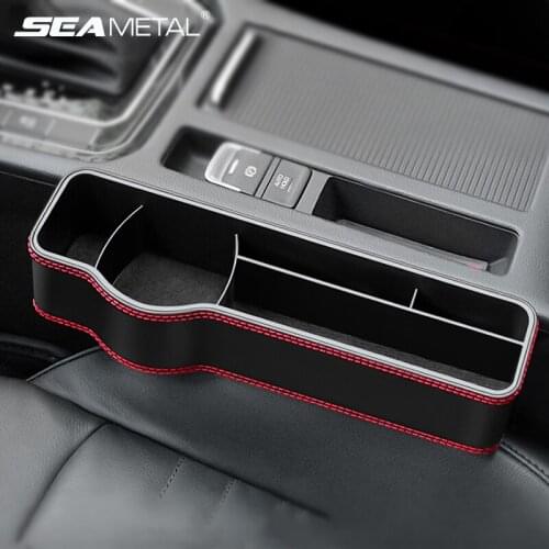 Car Seat Crevice Storage PU Leather Car Seat Gap Box Interior Auto Organizer Multi-function Bag for Sunglasses Phone Accessory