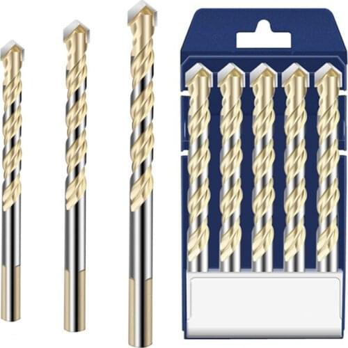 6/8/10/12mm Diameter Glass Brick Concrete Hole Opener Professional Triangle Carbide Drill Bit Twist Drill Bit Metal Hole Puncher