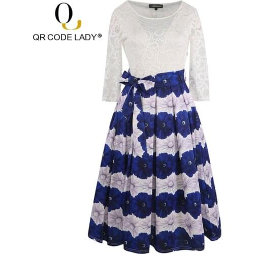 QR CODE LADY White Summer Dresses